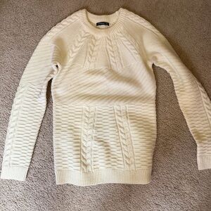 Cable Knit Cream Sweater